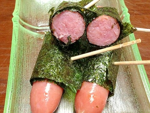 ウインナーの海苔巻き☆